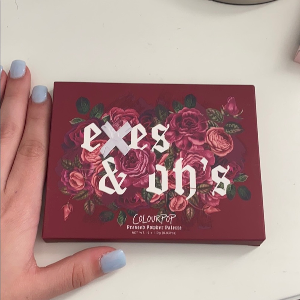 Colourpop exes and oh’s pressed powder pallet